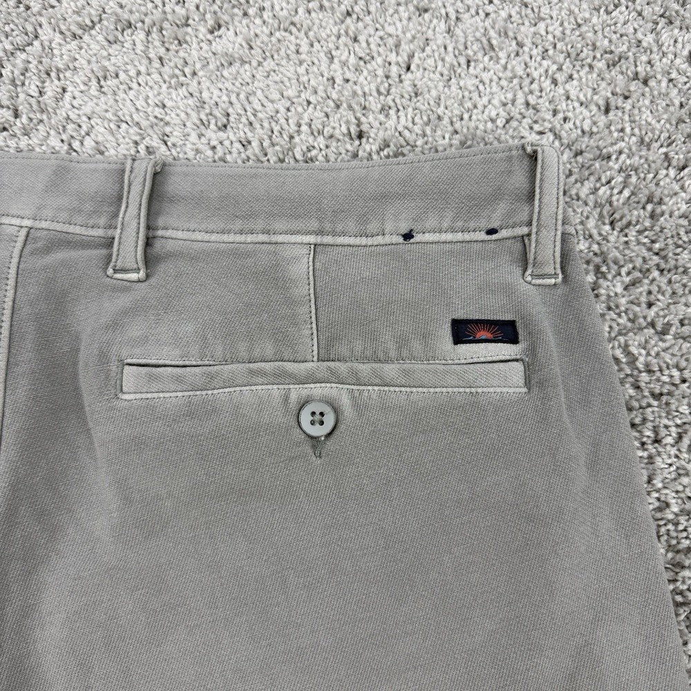 Faherty Stretch Terry Shorts Men's 35 Gray Chino Preppy Soft Twill Stretch - Picture 8 of 10